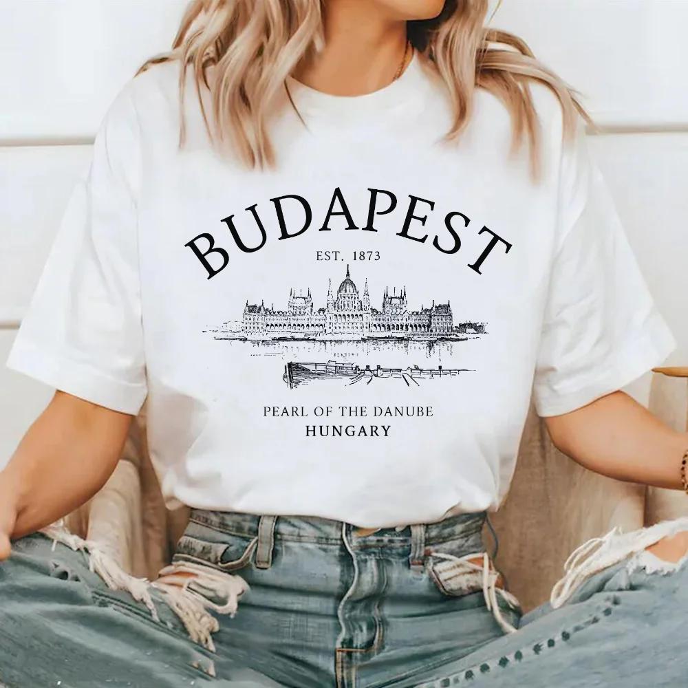 Short Sleeved Fashion Trend Top Street Versatile T-Shirt Pattern Round Neck Polyester Fabric T-Shirt Women's Printed Travel T-Sh