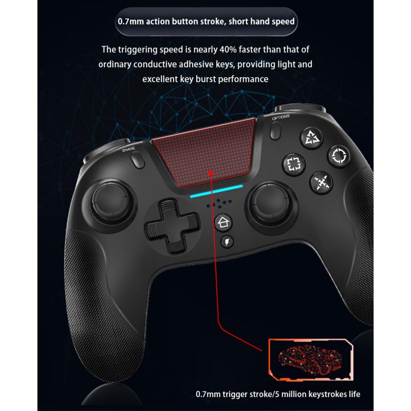 Buy Bluetooth-compatible Wireless Controller Six-axis Touch Function ...