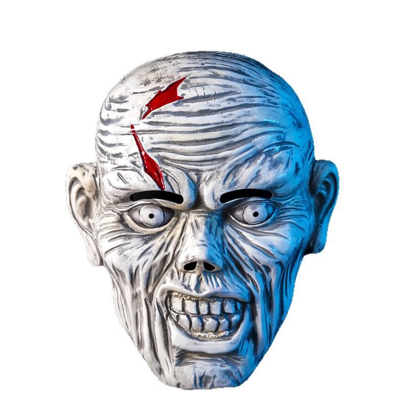 Halloweenowe Hełmy Zombie Lateksowe Krwawe Hełmy Zombie Dekoracja na Całą Głowę Straszna Impreza Cosplay Maska Horroru Akcesoria do Kostiumu