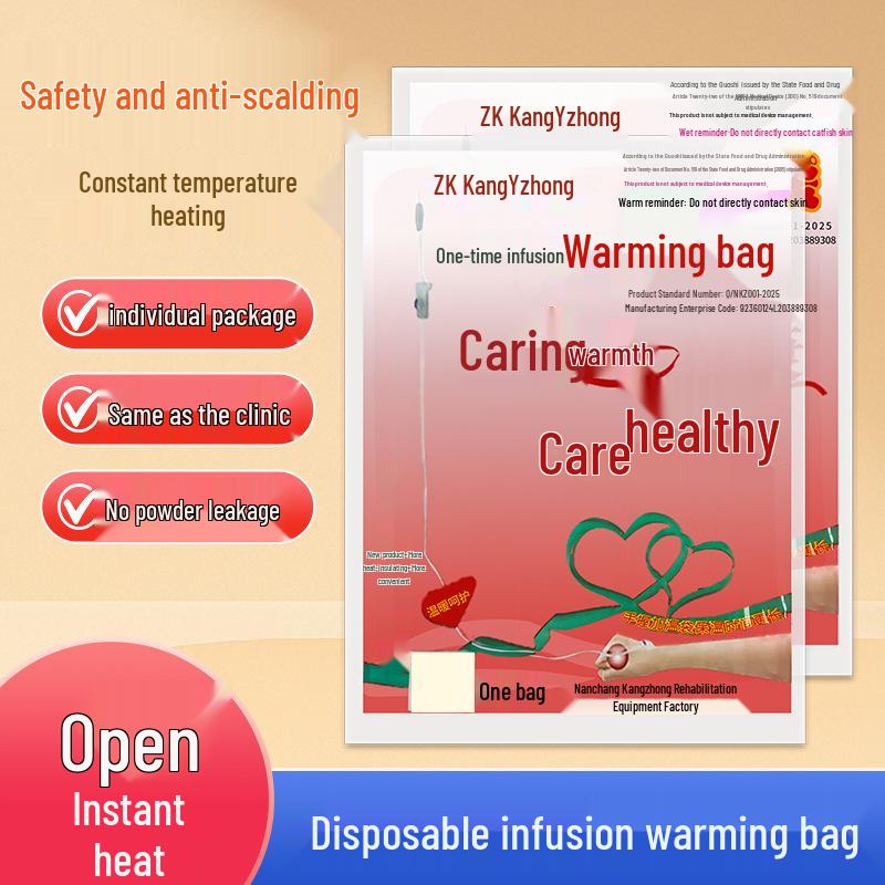 Kangzhong Disposable IV Drip Warming Bag - Hot Compress for Hospital and Clinic Use Warming Bag [20 pcs]