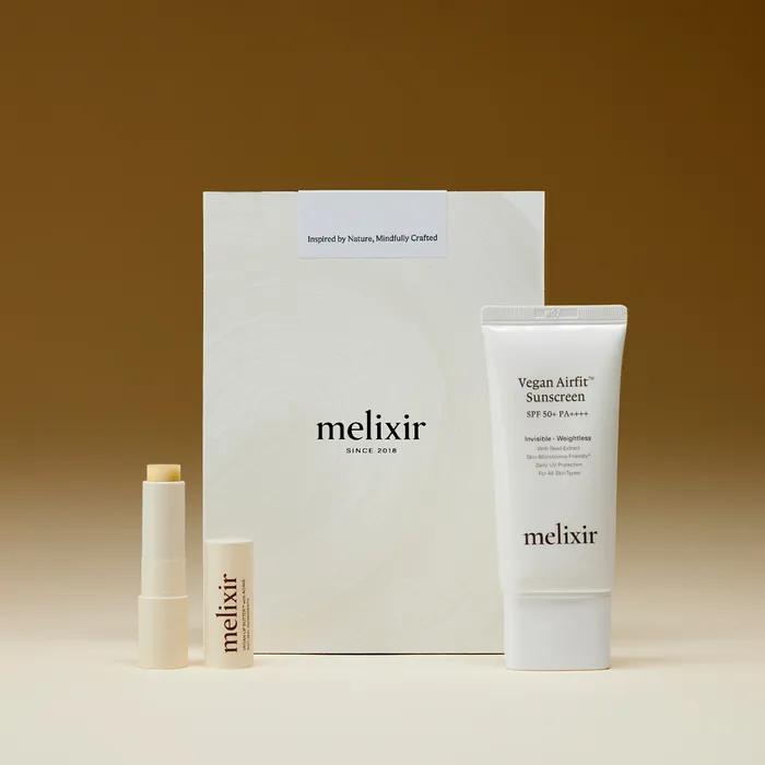 

Веганский набор для ухода за губами и защиты от солнца (Выберите 1 из 2) Airfit Sunscreen + Lip Butter #02 Nude Rose