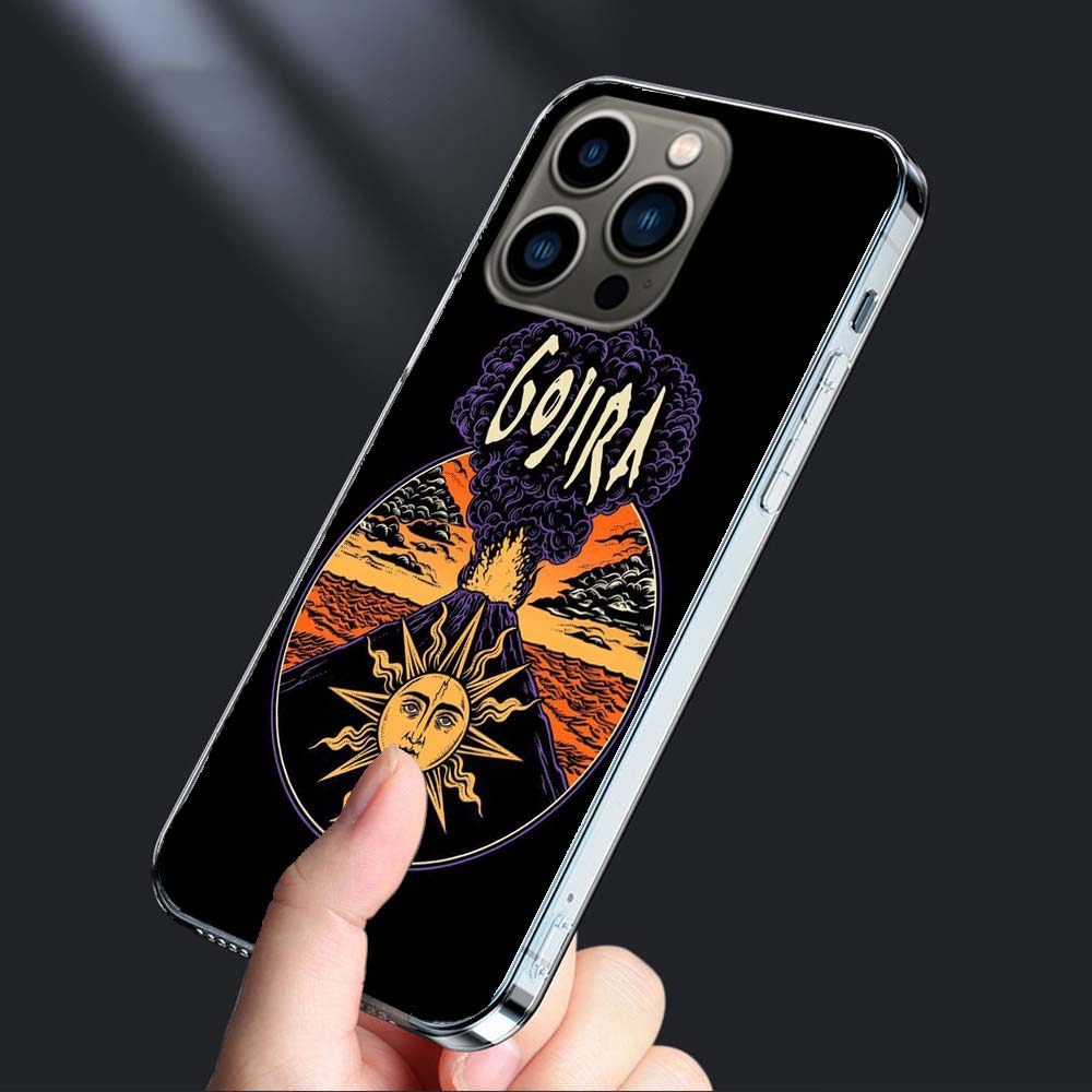 G-Gojira Band Phone Case For Iphone 16E 15 Pro 14 Plus 17E 16 17 Pro Max Air 11 12 13 Mini Shockproof Capa Cute Cover TPU Cle