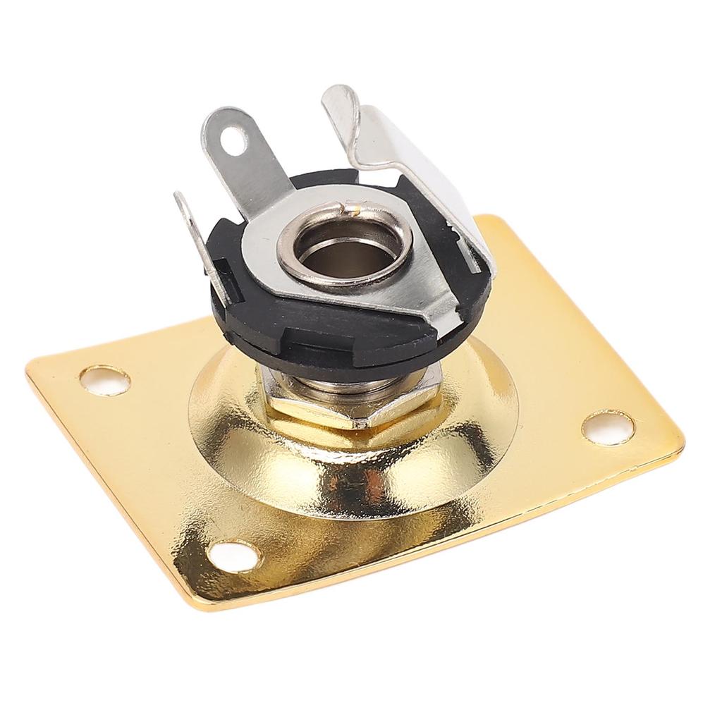 Placă mufă de ieșire pentru chitară Placă de mufă pentru mufă compactă din metal de formă pătrată pentru Telecaster