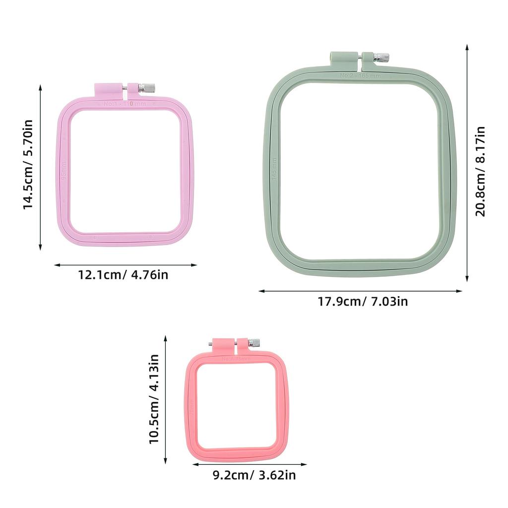 NUOBESTY 1 Set Cross Stitch Embroidery Punch Needle Spring Tension Embroidery Punch Embroidery Mini Embroidery Beech Wood Tabletop Embroidery Sewing