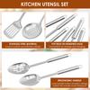 6 Pcs Cooking Utensils Set Stainless Steel Kitchen Utensil Set Heat Resistant Wok Utensils Set Versatile Kitchen Cooking Tools