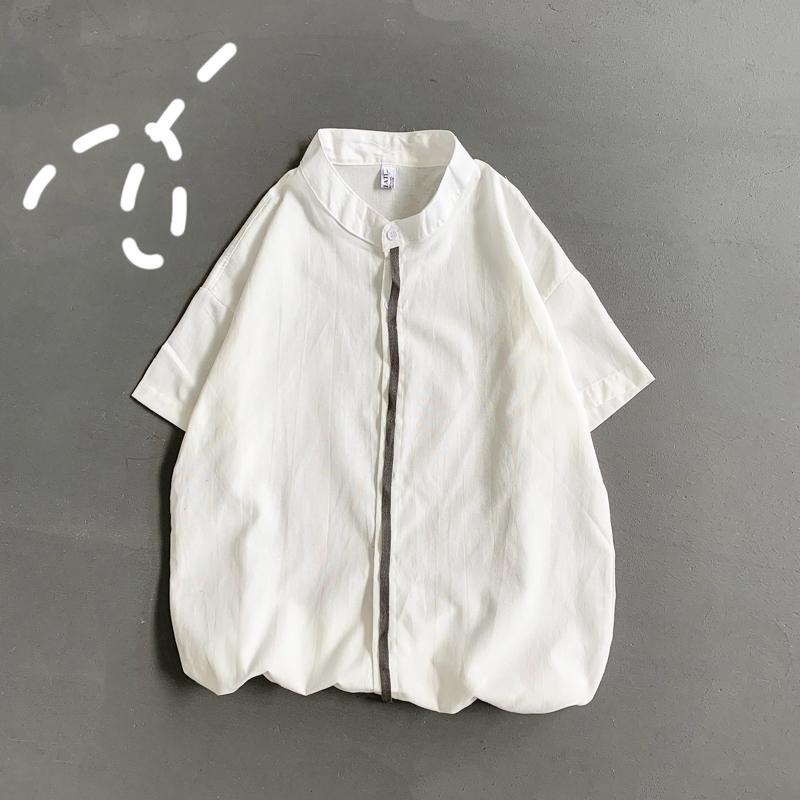 

Рубашка для спецодежды, мужская модная рубашка с длинными рукавами, свободная рубашка в корейском стиле, модное пальто BF, универсальная одежда в гонконгском стиле для отдыха в японском стиле