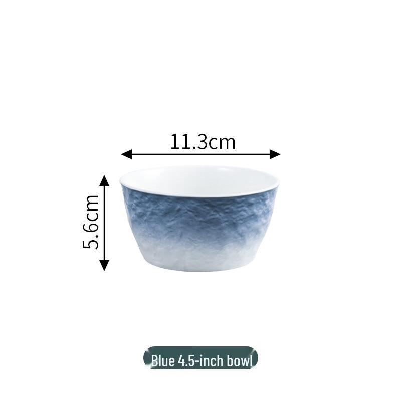 Japanese Ceramic Gradient Rice & Soup Bowls - Set of 3