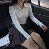 Pure Desire Sexy Slim Fit Polo Neck Long Sleeve T-Shirt Short Top Women