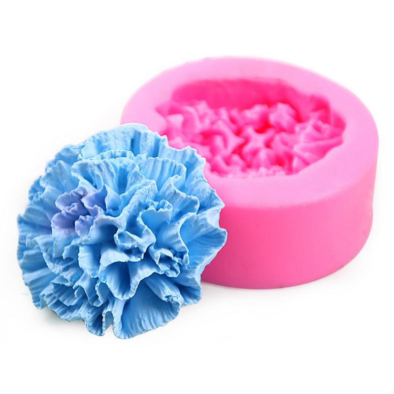 Carnations Silicone Flower Shape Cake Molds Fondant Shape Decorating for Homemade Cake Chocolate Cupcake  Decoration Moulds