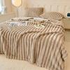 1 Piece Thickened Flannel Blanket Solid Color Soft Fluffy Plush Throws for Sofa Bed Office Travel Coral Rabbit Plush Blanket Winter Thermal Blanket