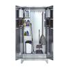 Stainless Steel Double-Door Cleaning Cabinet