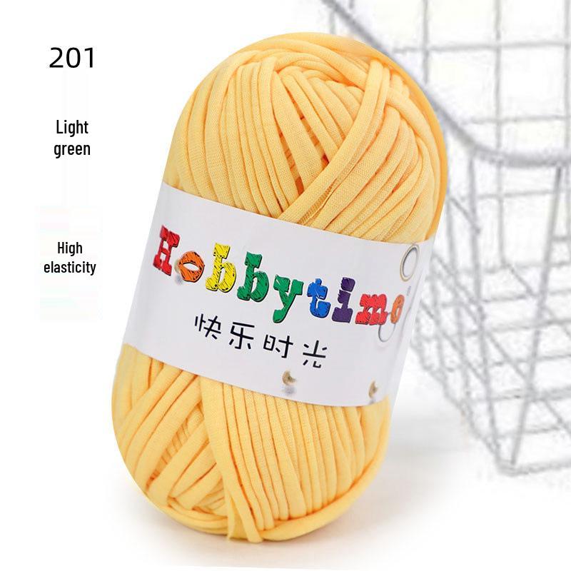 Cloth Strip Yarn DIY Crochet Kit: Handmade Bag, Knitting Material for Cushions, Carpets, and Dolls