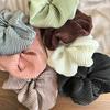 Seidig Cremig Glänzend Große Haargummis Vintage Sanft Einfarbig Haarband Stirnband für Frauen Mädchen Elegant Elastisches Haarband