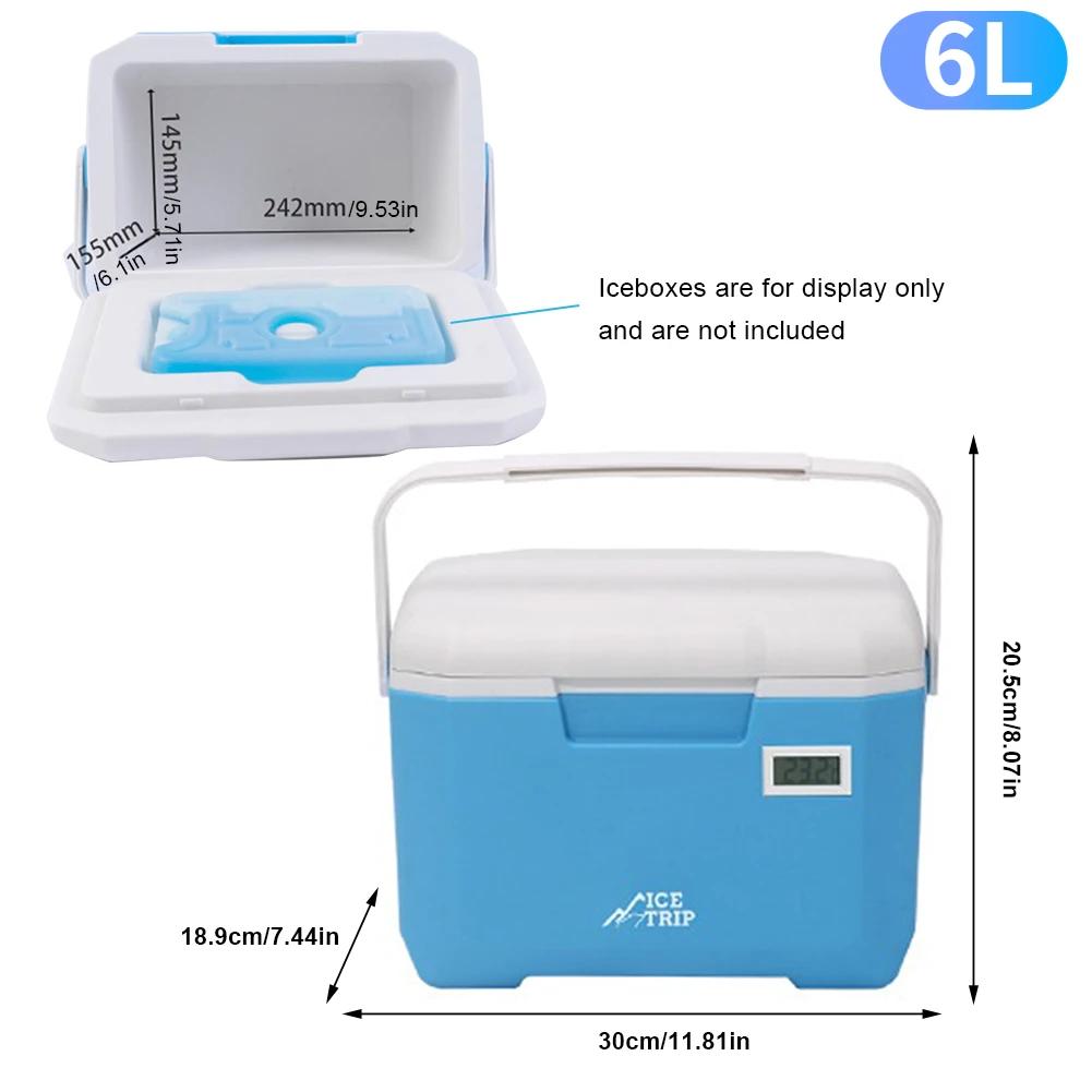 3/5L Camping Cooler Box Heat Preservation Car Refrigerator Large Capacity Camping Fridge Ice Cooler Cooling Beverage Storage Box