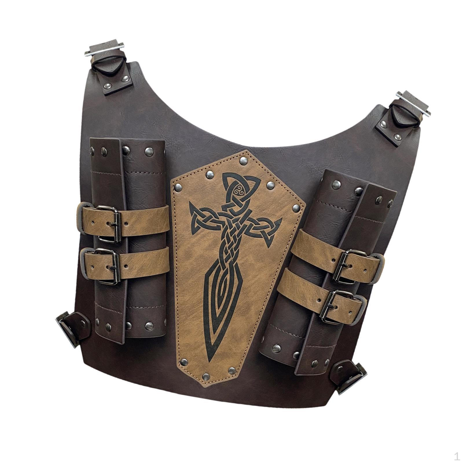 

Спина Меч Лягушка Регулируемая Искусственная Кожа Для Косплея Ларп Сцена Средневековья Рим коричневый