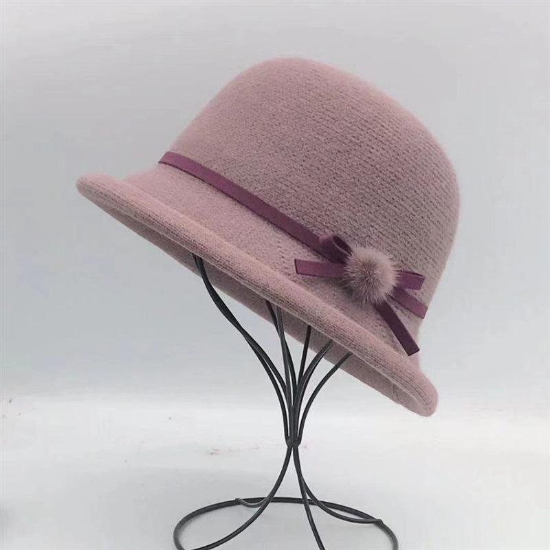 Curled Top Hat Autumn and Winter Thin Japanese Fashion Bucket Hat Sunscreen Visor Hat