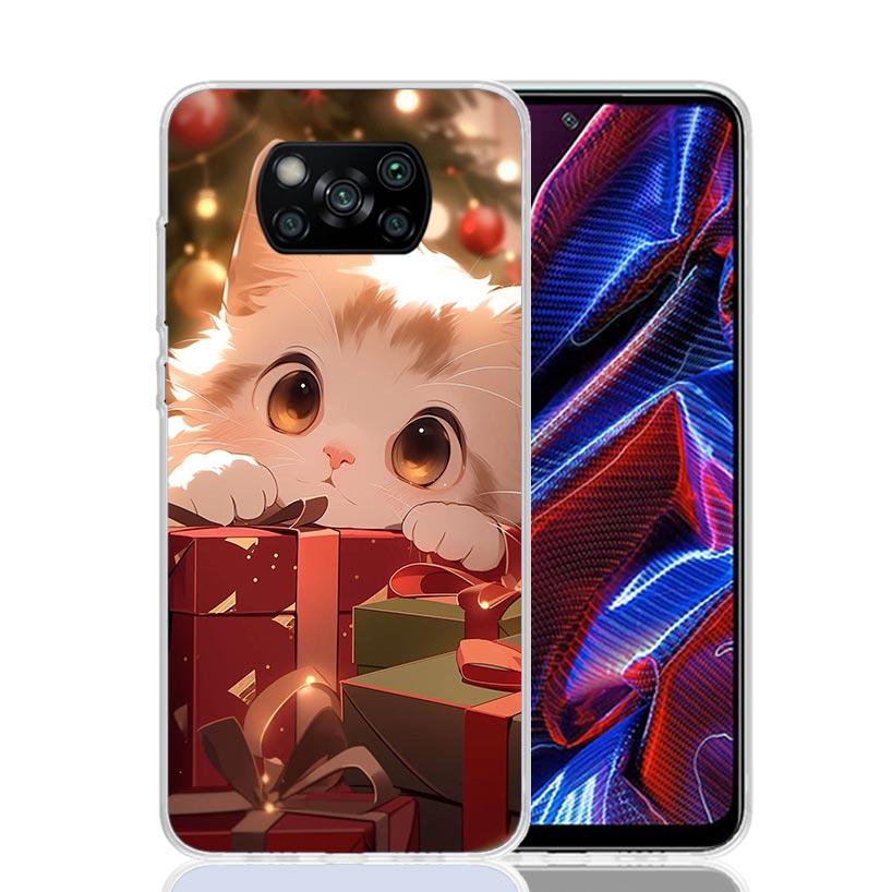 Cat Cute Kitten Cartoon Case Phone Cover for Xiaomi Redmi Note 10 9 9S 8 8T 7 5 Pro Mi 12T 11T 10T 9T 12 11 Lite A3 A2 Trend Fun