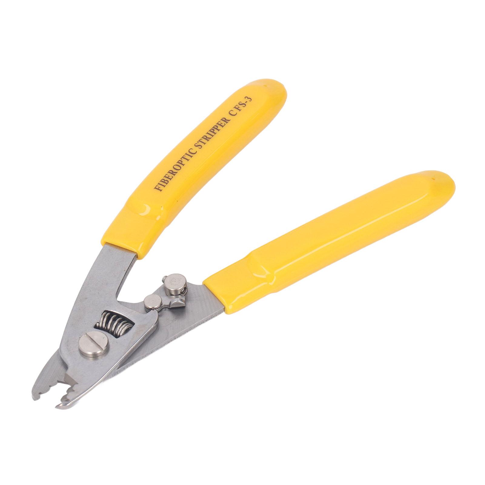 

Fiber Optic Stripper Stainless Steel 3 Port Hole Cable Wire Stripping Tool CFS‑3