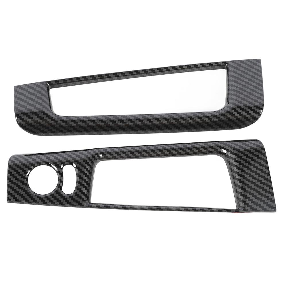 Interior Door Storage Organizer Cover Trims Inner Door Storage Box Frame Trim For Abarth 595 LHD 2007‑2024 Carbon Fiber