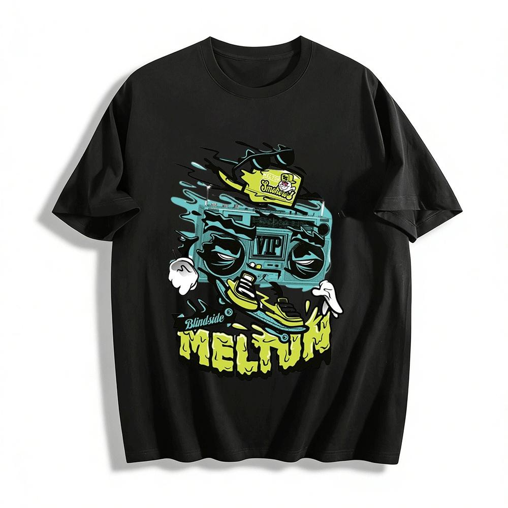 

Vintage Radio Skateboard Graphic Cool Streetwear Casual T-Shirt Pure cotton T-shirt XXS