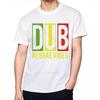 100% Cotton Tshirt for Man Dub Reggae Vibes Colors Soft Short Sleeve Shirt Trendy Short Sleeve Short Sleeve Shirt