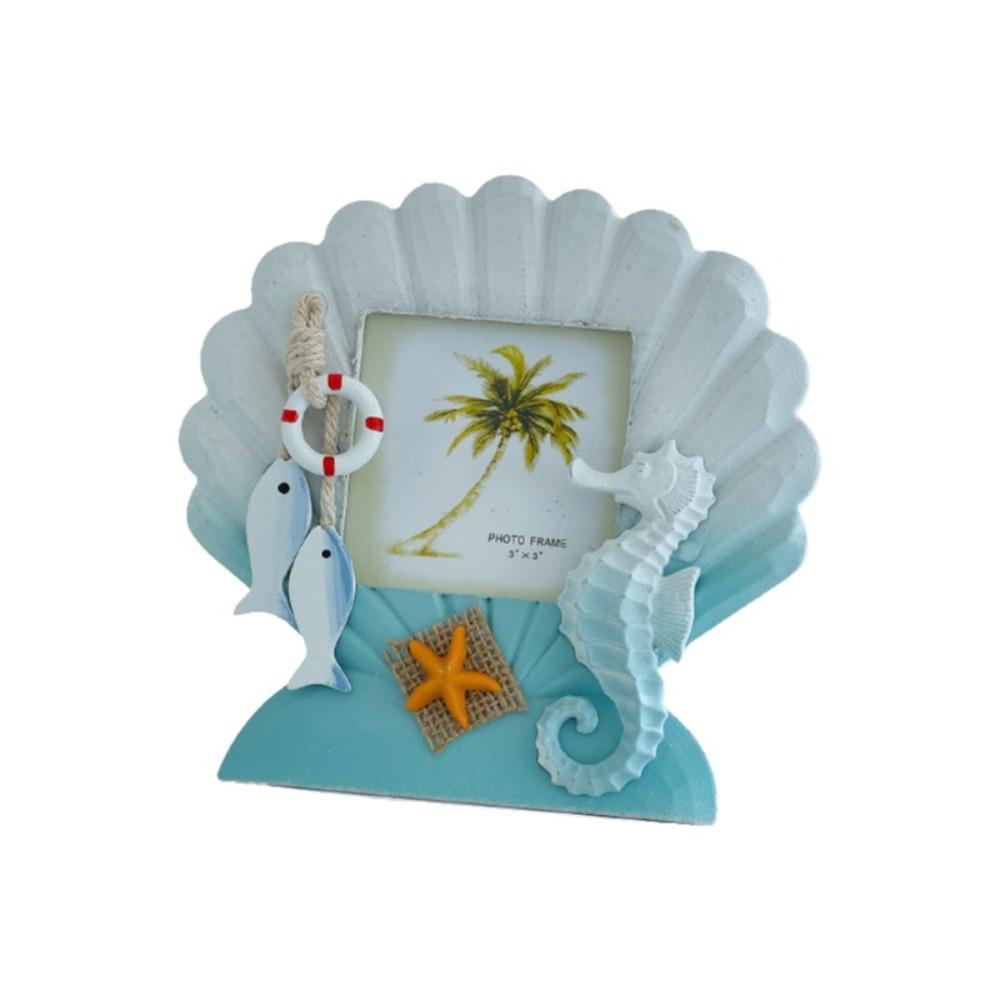 Unique-shaped Nautical Decor Frame 3-inch Instant Photo Frame Ocean-Themed Photo Frame  Coffee Shop