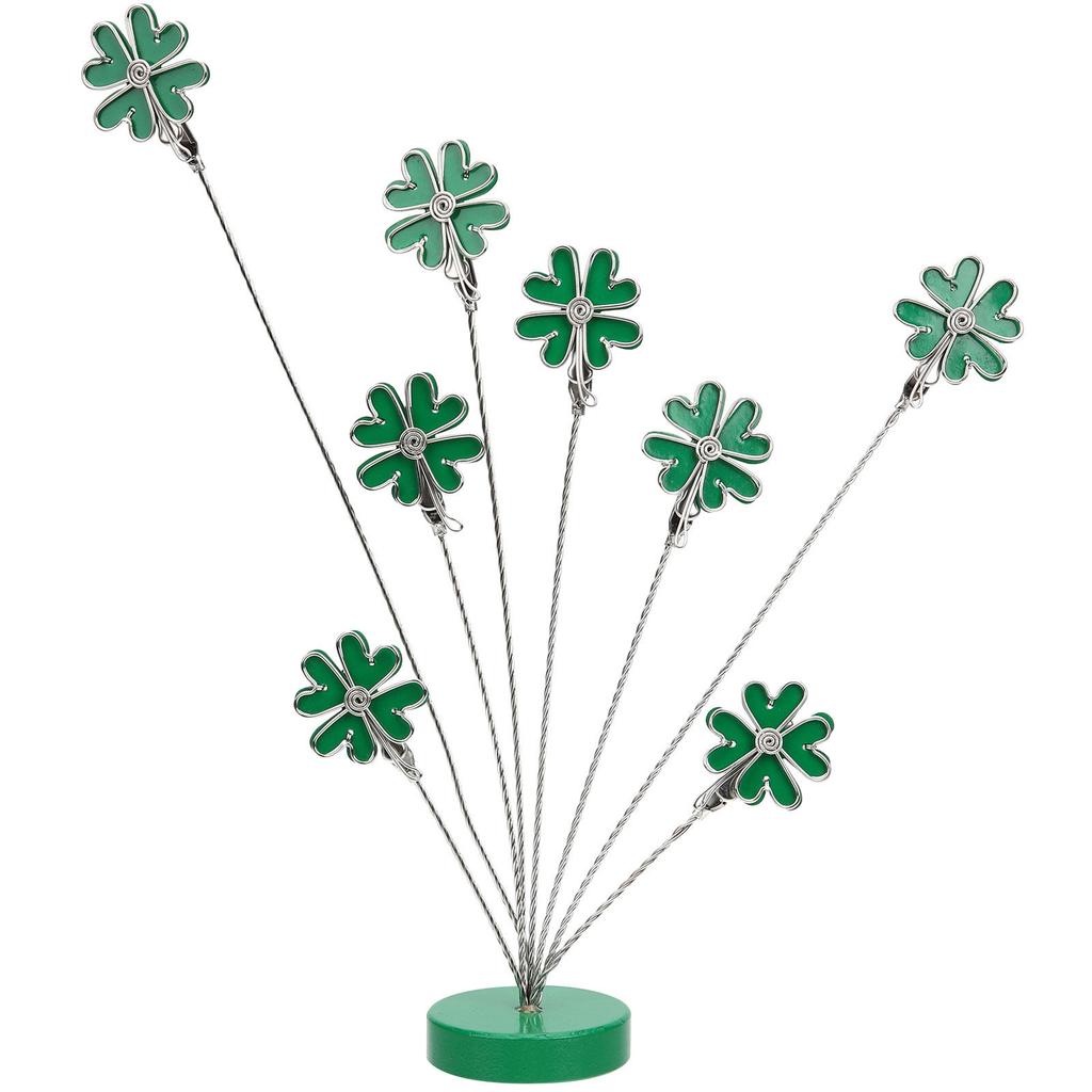 Clover 8-Branch Picture Clip Stand Multi-Function Photo Holder Memo Clamp Card Display Desktop Home Decoration