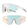 Rock Bros Photochromic Sports Bicycle Color Changing UV Adjustable Nose Road Storage Pouch Included Sunglasses, Sunglasses, Sunglasses, Lenses,