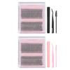 Eyelash Extension Kit D Curl Individual False Lash  Extension Kit with 8ml Adhesive Tweezers Brus