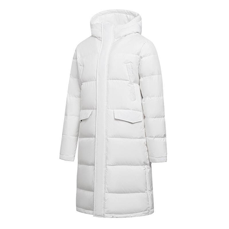 Mid-length Down Jacket for Men Winter New Style Comfortable and Warm Solid Color Mid-length Down Jacket White Duck Down for Men and Women