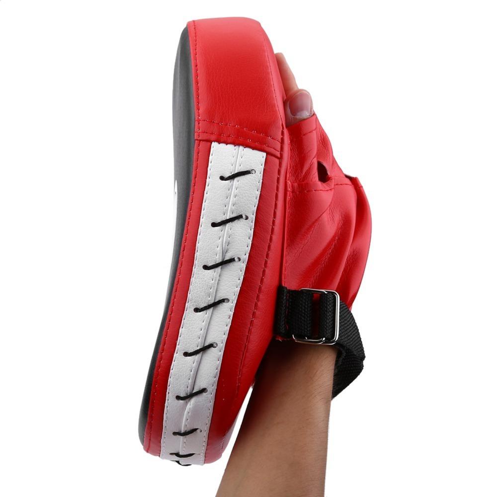 2pcs PU Leather Punching Mitts Separate Fingers Boxing Hand Pads Training Mitts  Taekwondo Training