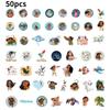 Moana 50pcs Cartoon Paster Decorative Water Bottle Waterproof Sticker Gifts