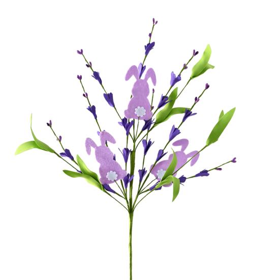 Künstliche Osterhasen-Stecker Frühling Florale Baumzweige mit Ostereiern Fake Zweigstiele für Blumenarrangement Tischdekoration Heimvasen-Dekor