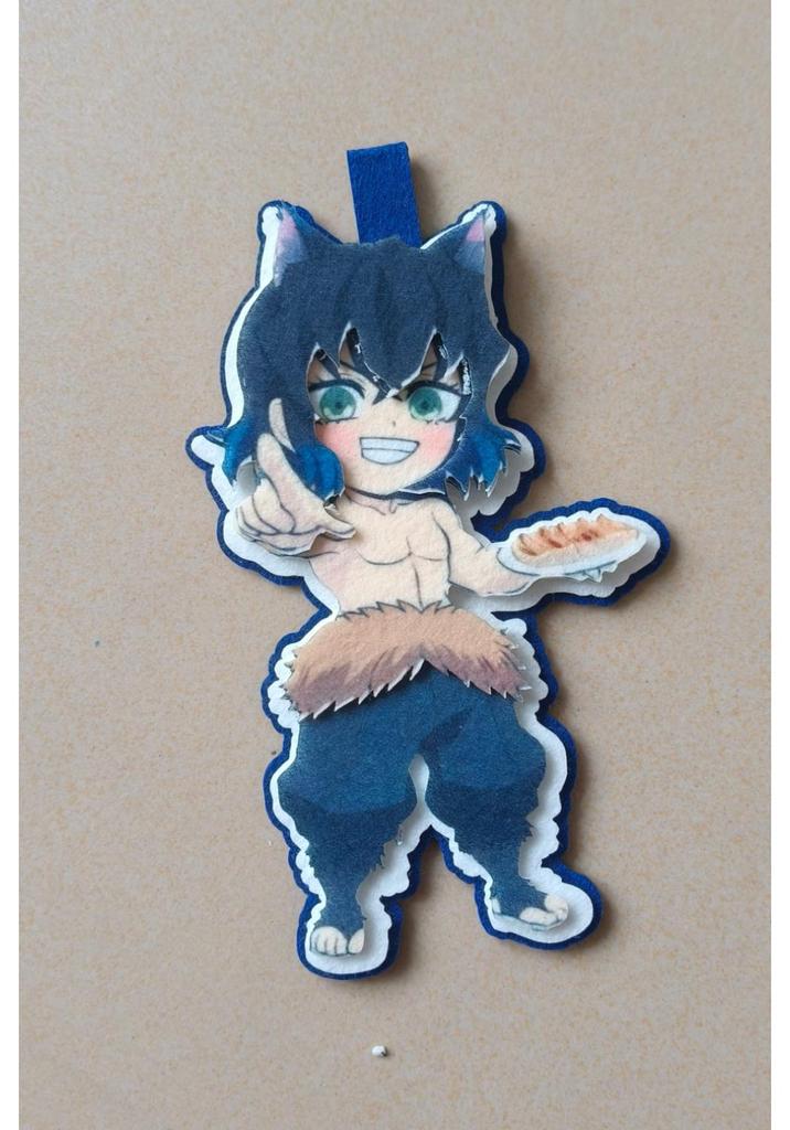 Demon Slayer Handmade Felt Ornament Keychain