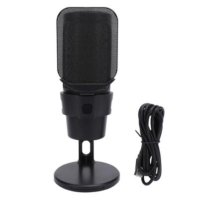 Gaming Mikrofon USB PC Mikrofon Kondensatormikrofon mit Schnellstummschaltfunktion Spinne Drehbar Gain-Regler für