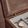 Solid Wood Watch Storage Box Black Walnut Wood Wrist Watches Jewelry Collection Boxes Watch Organizer Display Case Gifts for Man