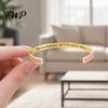 Bracciale con Messaggio Inciso Anche Questo Passerà Bracciale a Manetta Mantra, Bracciale Bangle Motivazionale Ispiratore Inciso Nascosto Gioielli Regolabili di Incoraggiamento