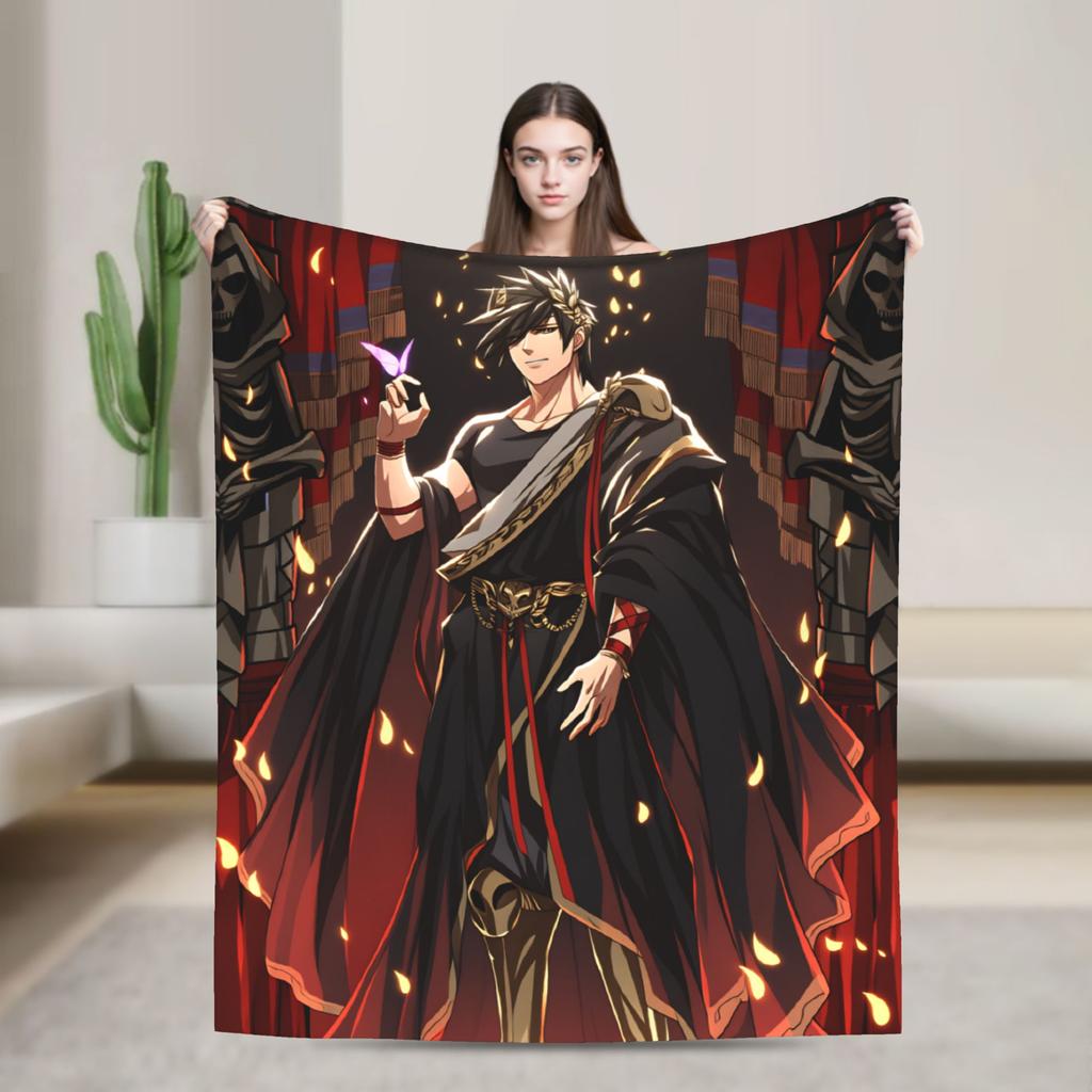 Hades Zagreus Flannel Blanket  Soft Warm Throw Blanket for Outdoor Travel Office Novelty Bedspread Sofa Bed Cover