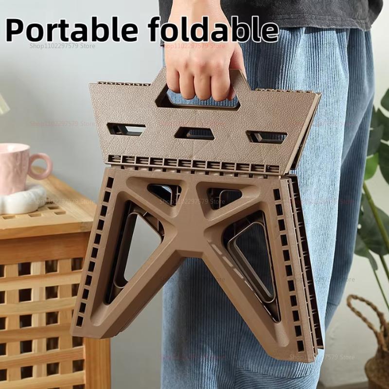 Portable Ergonomic Folding Stool Lightweight Compact Heavy Duty Chair For Outdoor Fishing Camping Barbecue Hiking And Home Use