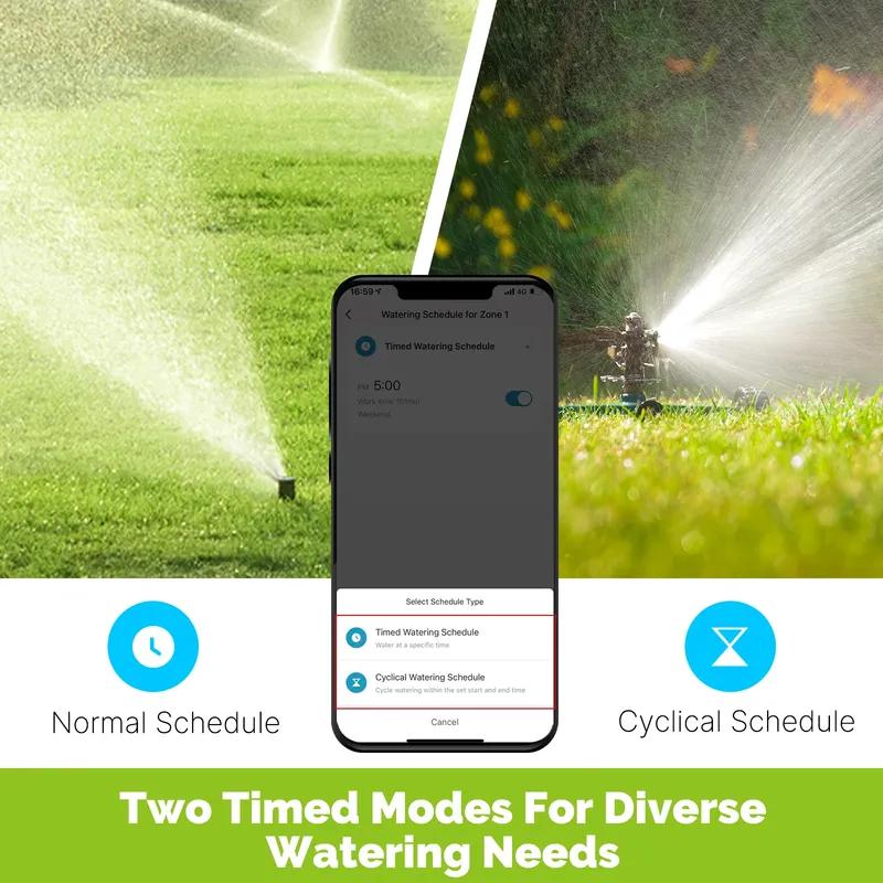 MOES Tuya Smart Bluetooth 1-Outlet Valve Sprinkler Water Timer Auto Programmable Controller Rain Delay Filter Washer App Control