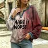 Women's Casual Long Sleeve Top with Fashionable Design for Everyday Wear
