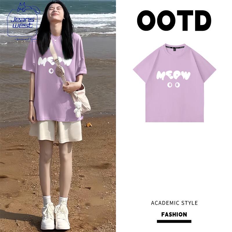 JEANSWEST CLUB Women s Cotton Short-Sleeve T-Shirt 2XL