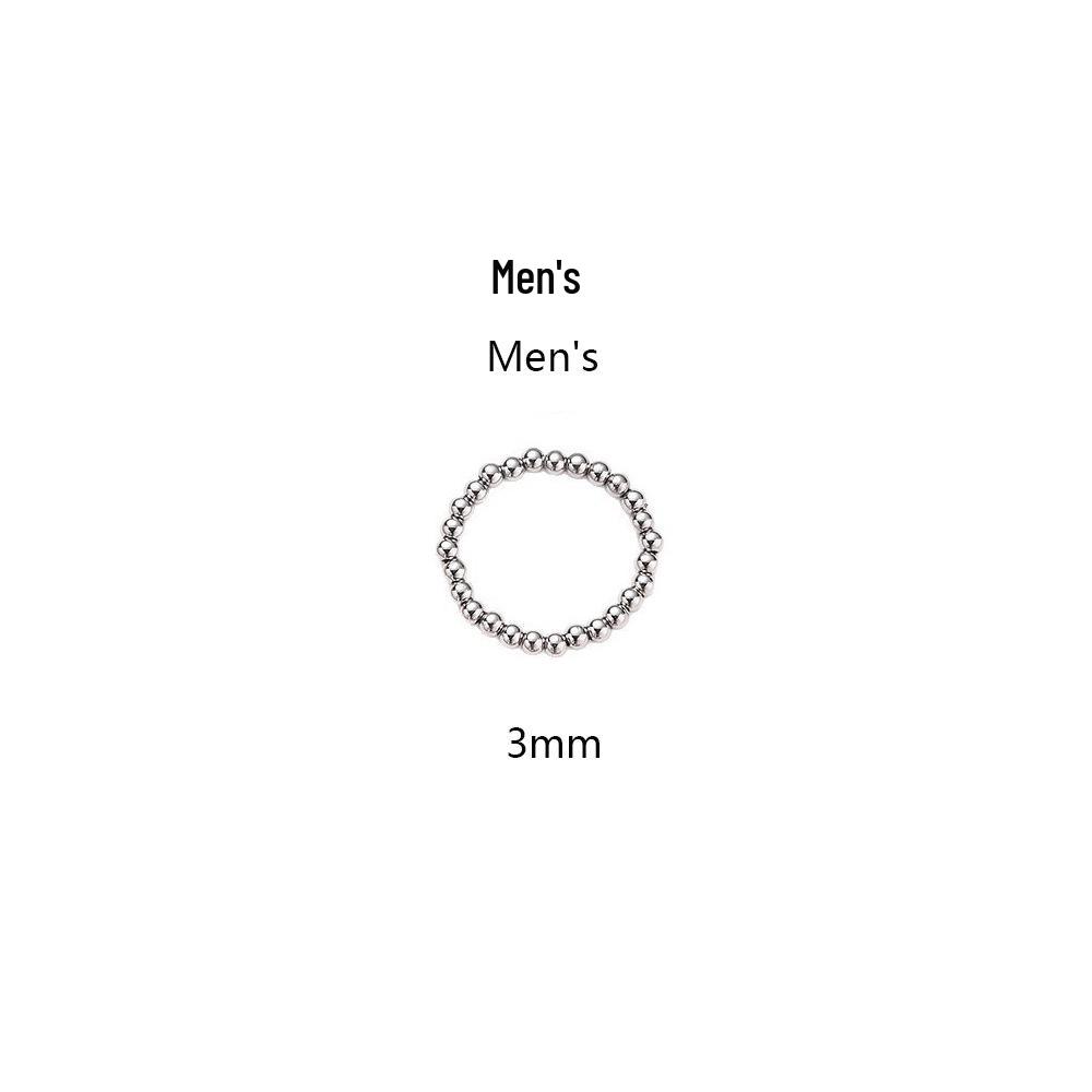 European & American Fashion Titanium Steel Elastic Ring, Vacuum Plated, Anti-oxidation, Non-fading.