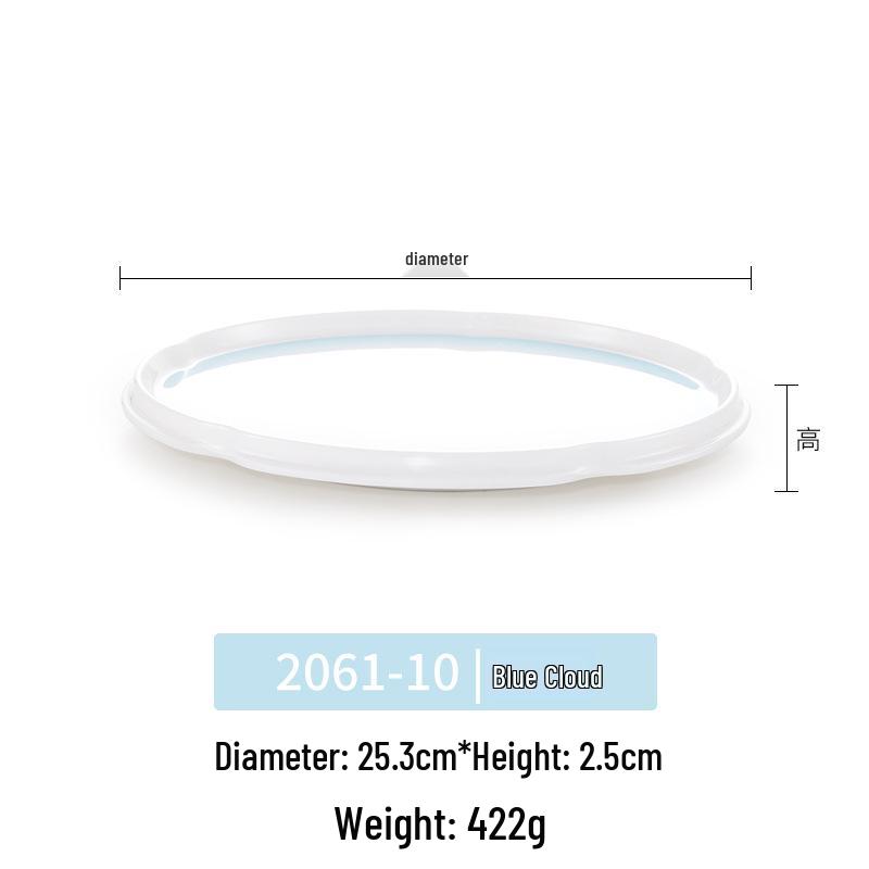 Okrągły talerz melaminowy - Naczynia stołowe inspirowane porcelaną dla restauracji i hoteli, Idealny do kuchni zachodniej