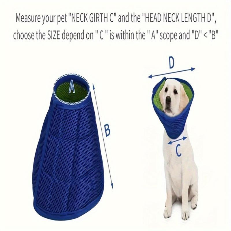 Extra Small Breathable Cats Cone Soft Healing Collar Adjustable Fasteners for Post Surgeries Care and Licking Prevention
