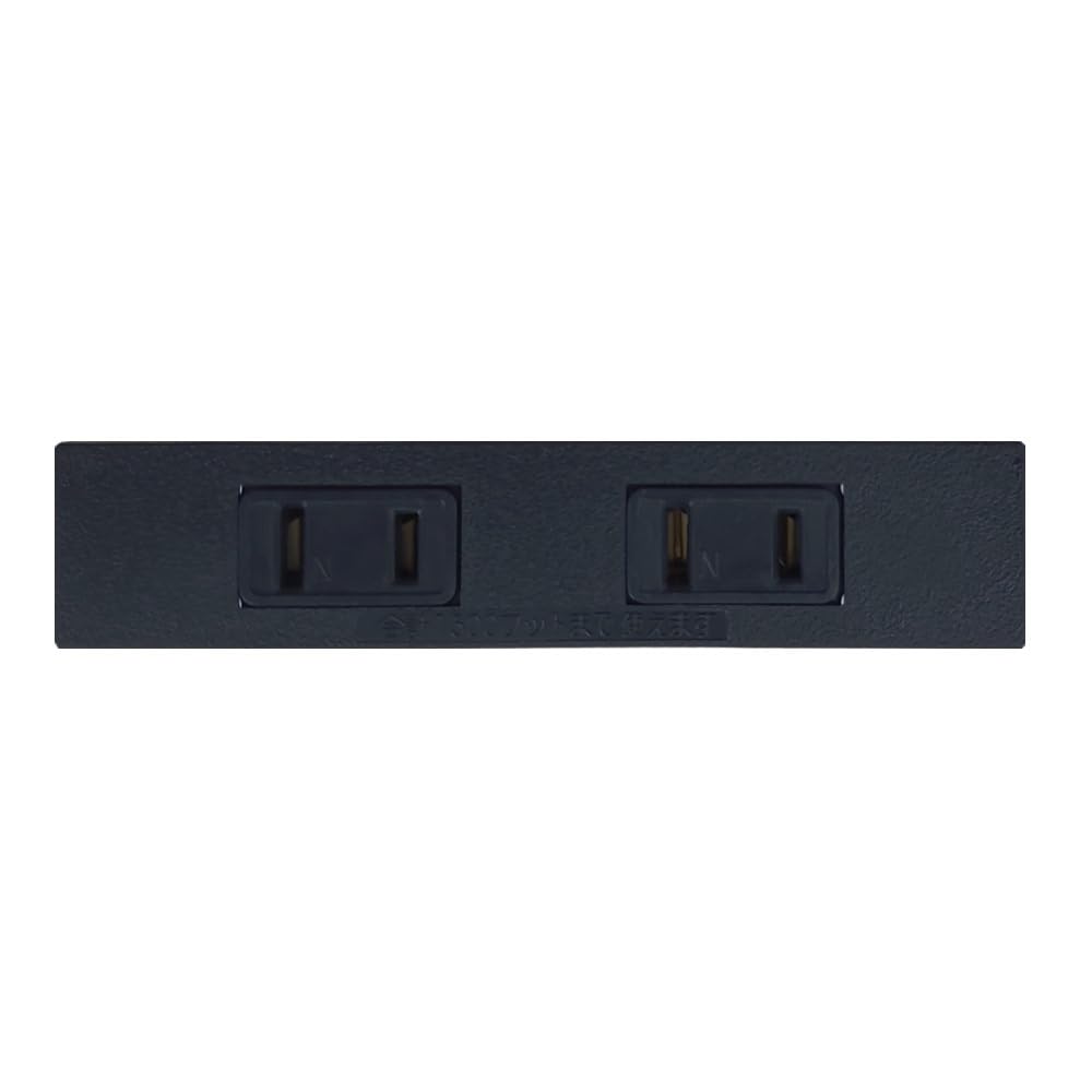 Stax Tools Built-in Power Outlet, 2-Outlet, Square Shape, Black
