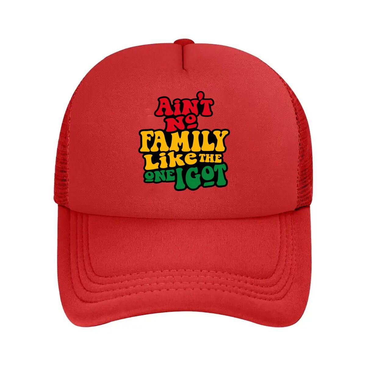 Aint No Family Like The One I Got  Mesh Baseball Cap Hip Hop Adjustable