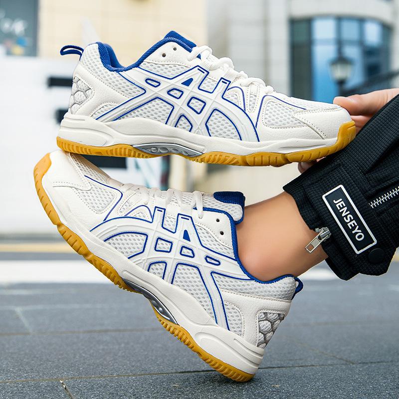 New badminton shoes men's shoes professional competition tennis sports shoes breathable non-slip beef tendon sole volleyball table tennis shoes