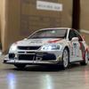 JDM 1:32 Mitsubishi Lancer Evolution EVO Petroleum Coating Version Alloy Diecast Model Simulation Sports Car Toy Gift For Friend
