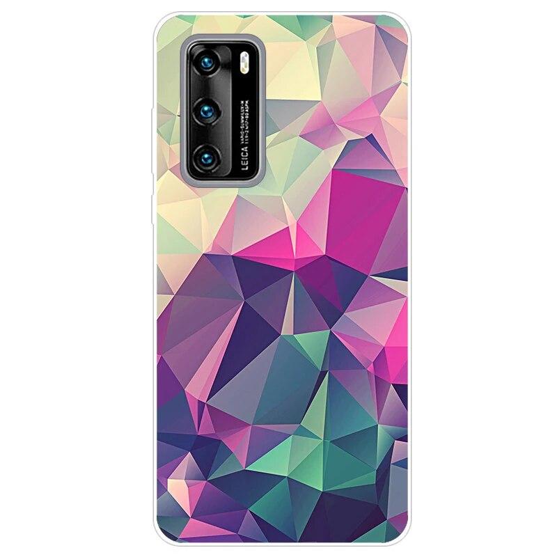 

Чехол для Huawei P40 lite, прозрачный мягкий защитный чехол из ТПУ для Huawei P40 Lite EP 40 P40Lite P40 Pro, чехлы-бамперы Huawei P40 Pro